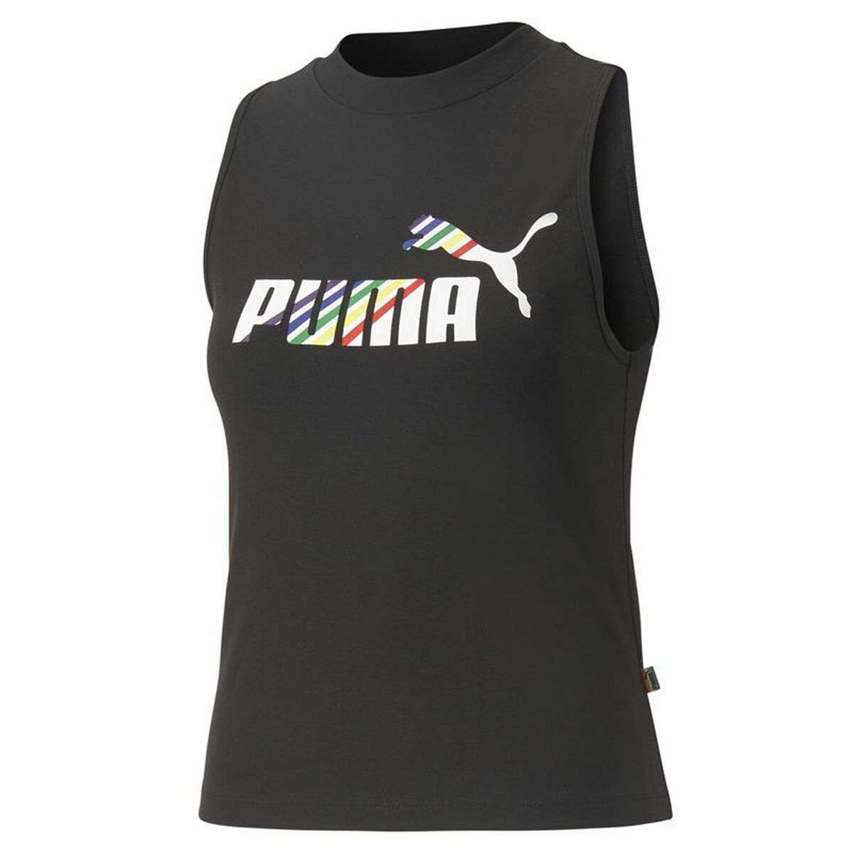 Women’s Sleeveless T-shirt Puma Ess+ Love Is Love Sl Black