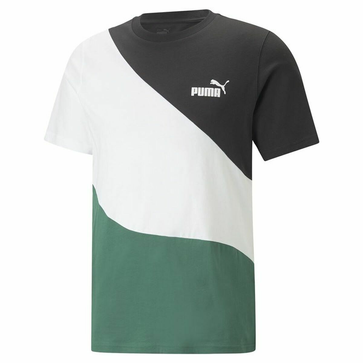 T-shirt Puma Power Cat Green Men T-shirt Puma Power Cat Green Men