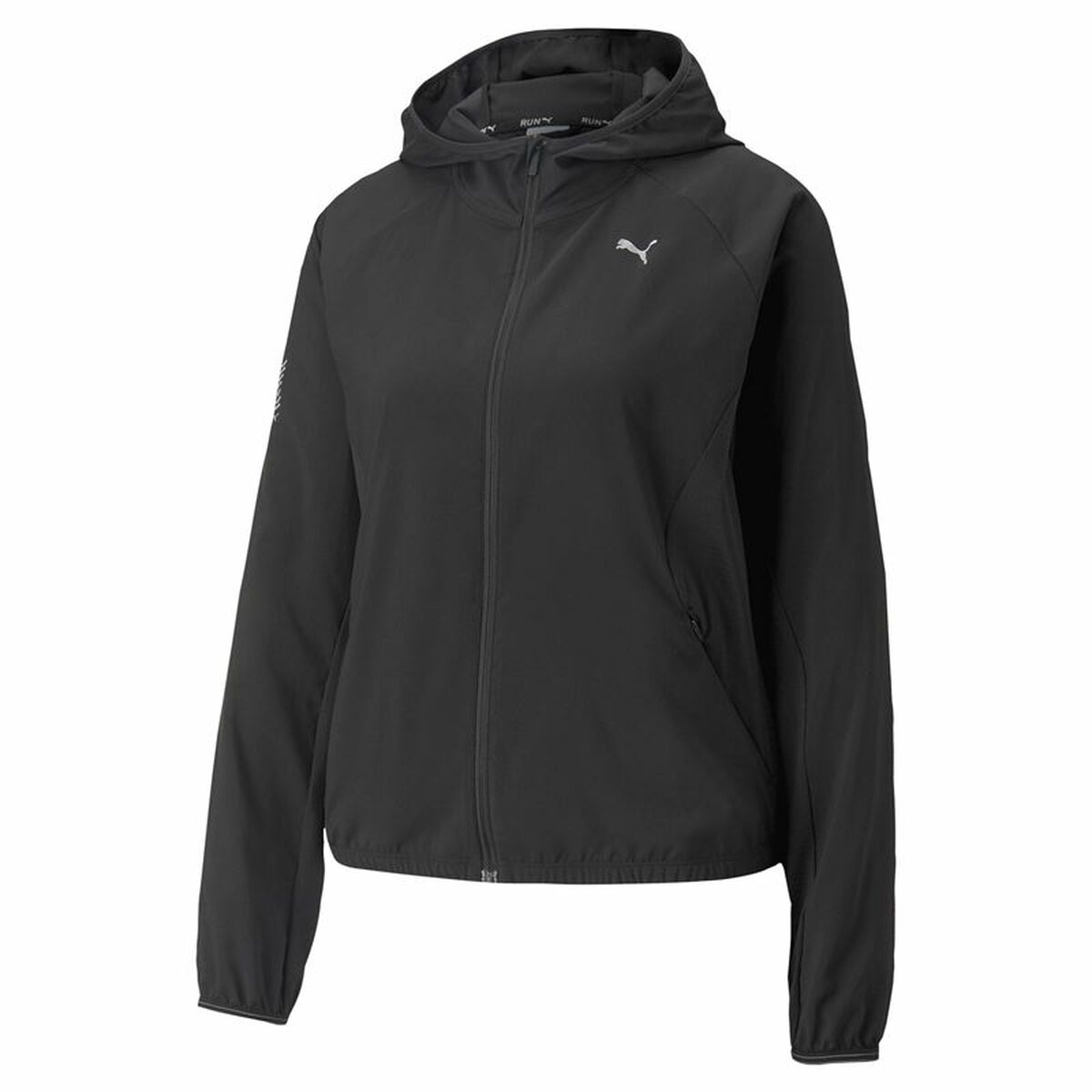 Women’s Sports Jacket Puma Run Lightweight Black Women’s Sports Jacket Puma Run Lightweight Black