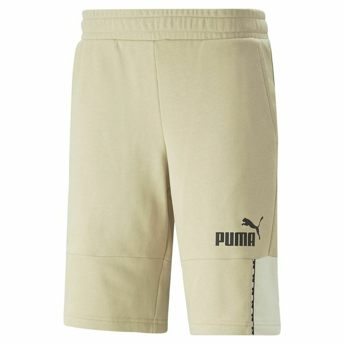 Sports Shorts Puma Essentials Block Tape Grey White Sports Shorts Puma Essentials Block Tape Grey White