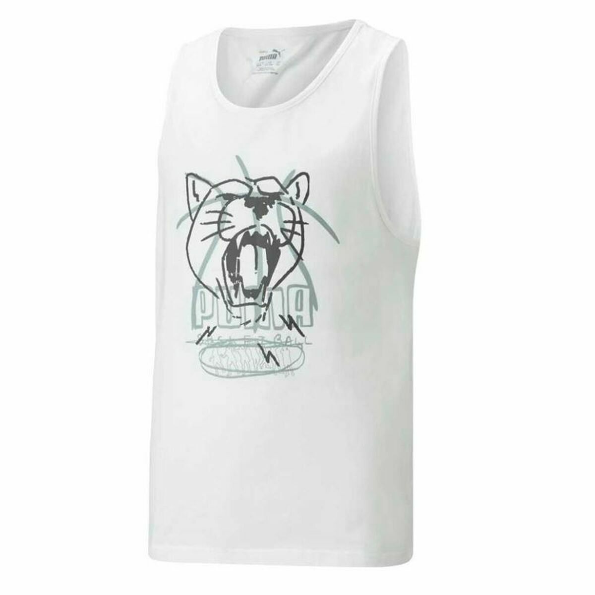 Basketball shirt Puma Tank B White Basketball shirt Puma Tank B White