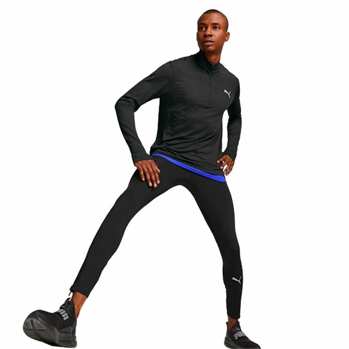 Sports Leggings for Men Puma Run Favorite Long Ti Black