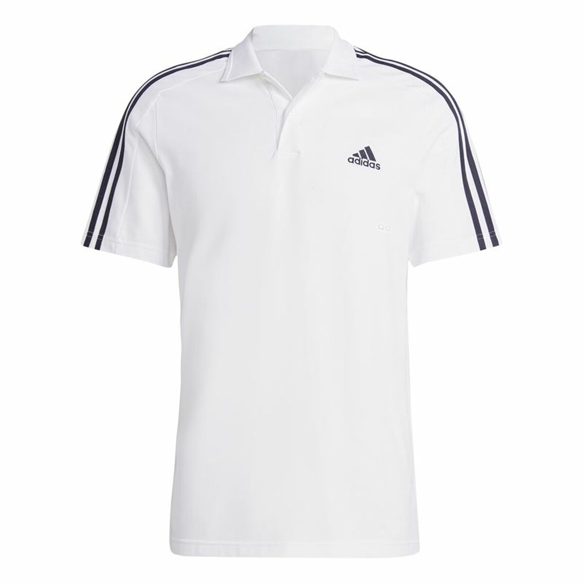 Mens Short Sleeve Polo Shirt Adidas Essentials White XL Mens Short Sleeve Polo Shirt Adidas Essentials White XL