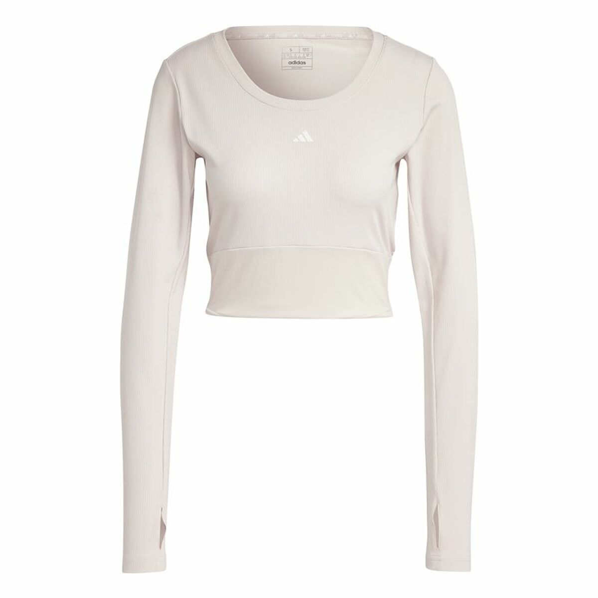 Women’s long sleeve T-shirt Adidas Studio Beige