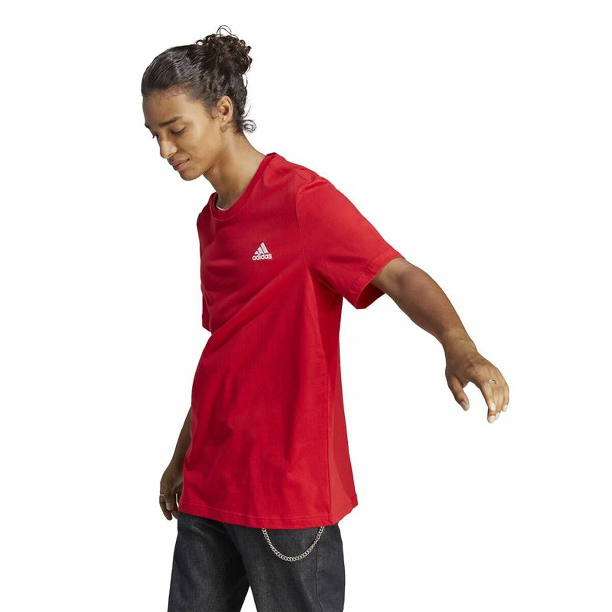 Mens Short Sleeve T-Shirt Adidas M Sl Sj T 2XL