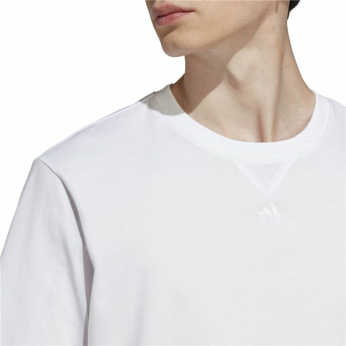 Mens Short Sleeve T-Shirt Adidas M All Szn T White L