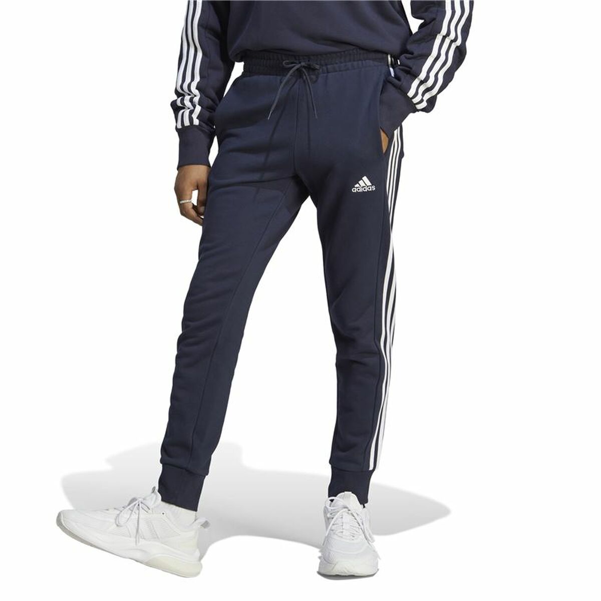 Long Sports Trousers Adidas M 3S Ft Tc Black Dark blue Men
