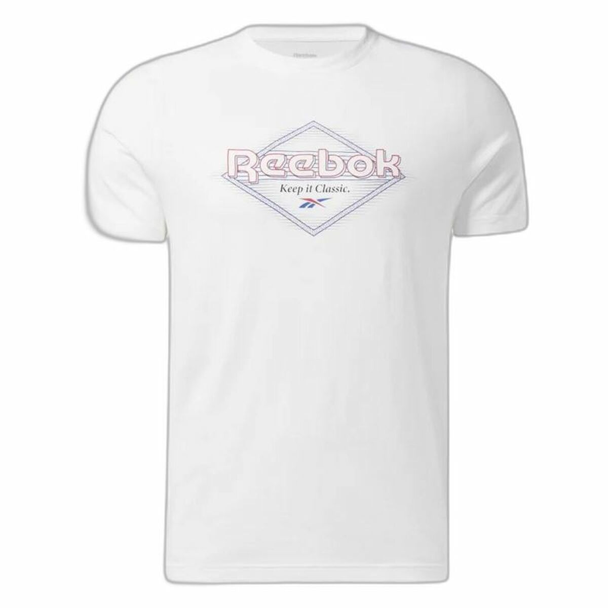 Menâs Short Sleeve T-Shirt Reebok Graphic Series White Menâs Short Sleeve T-Shirt Reebok Graphic Series White