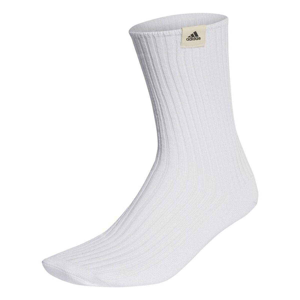 Sports Socks Adidas adidas Label 1P White 46-48 Sports Socks Adidas adidas Label 1P White 46-48