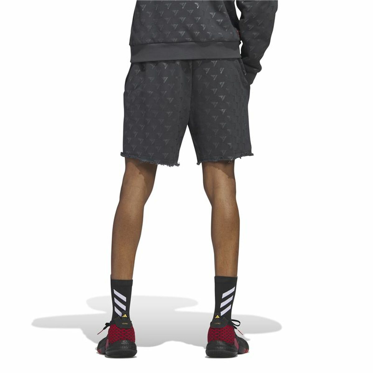 Men’s Basketball Shorts Adidas Trae Allover Print Grey