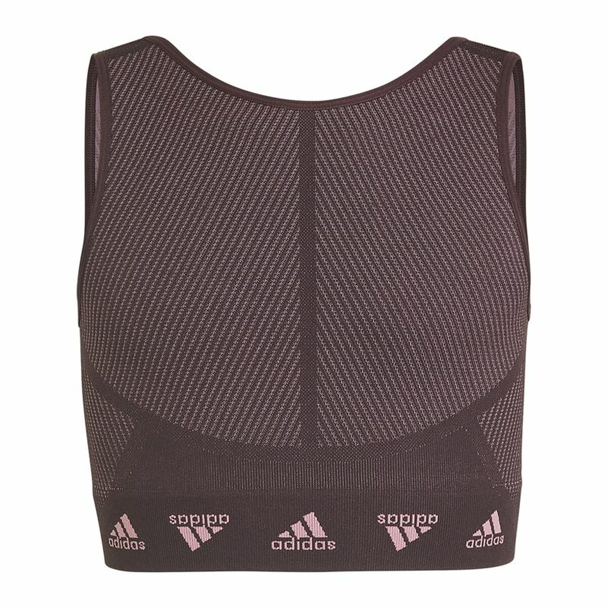 Sports Bra Adidas  Aeroknit Seamless Maroon Dark Red Sports Bra Adidas  Aeroknit Seamless Maroon Dark Red