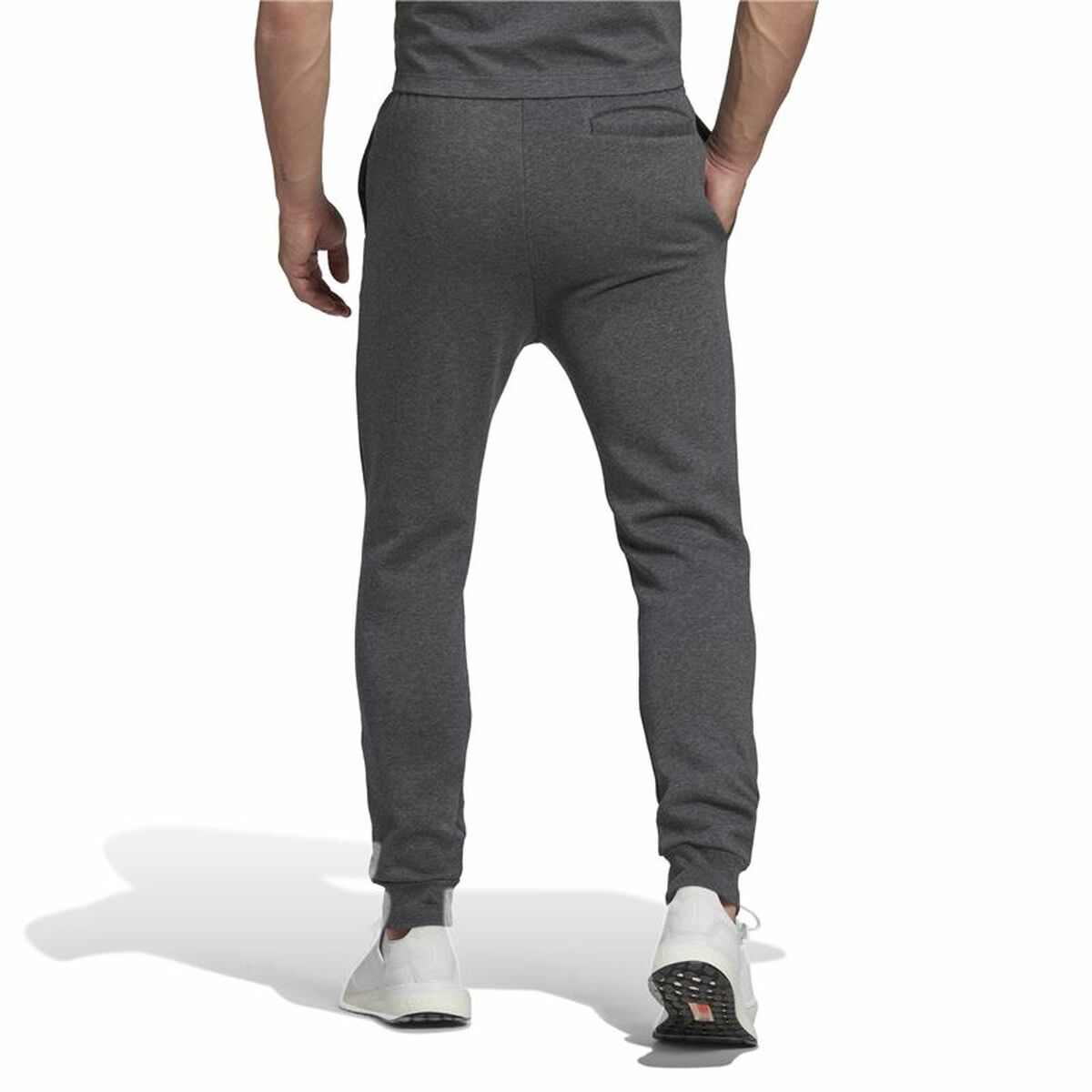 Long Sports Trousers Adidas Essentials Regular Tapered Dark grey