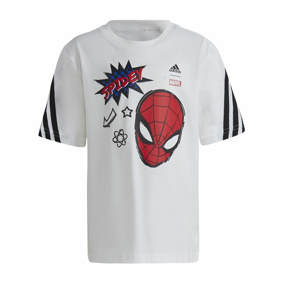 Child’s Short Sleeve T-Shirt Adidas Spider-Man White
