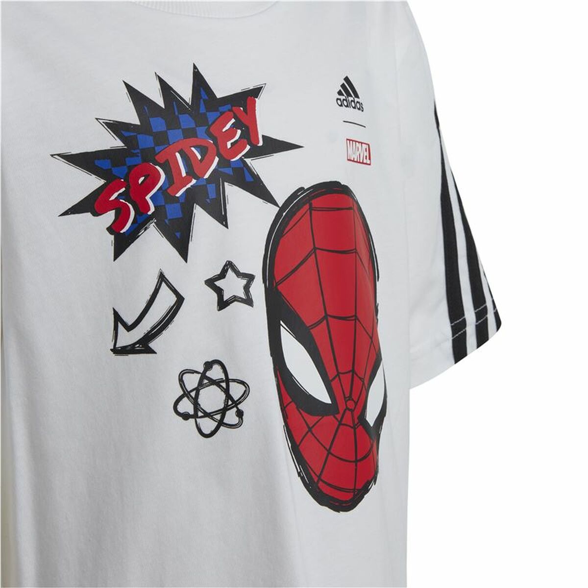 Child’s Short Sleeve T-Shirt Adidas Spider-Man White
