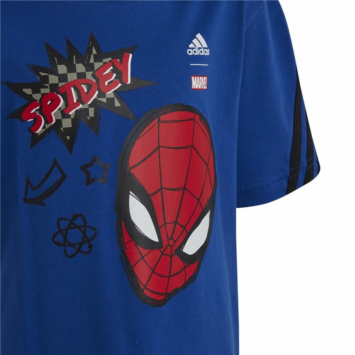 Child’s Short Sleeve T-Shirt Adidas Spider-Man Blue