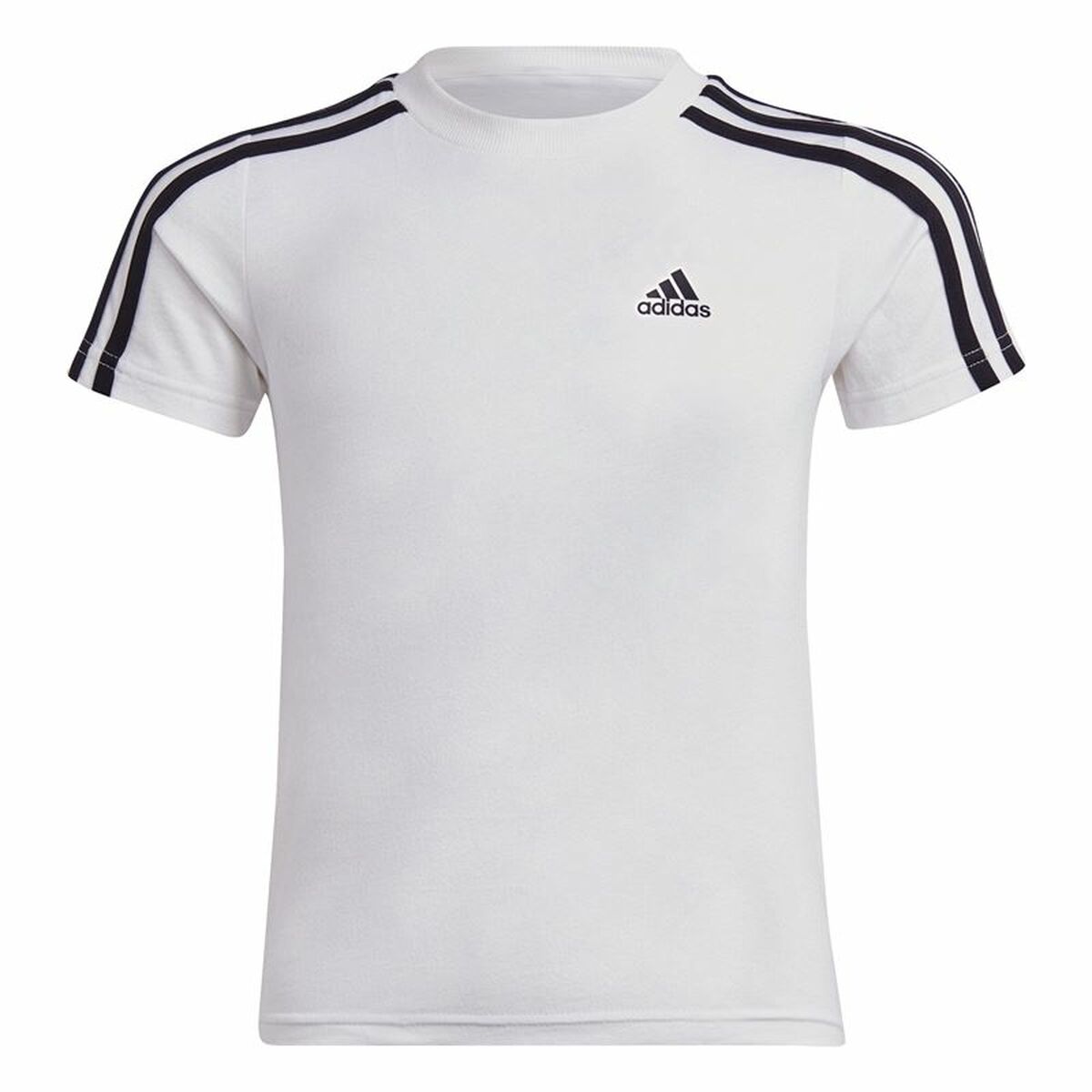 Short Sleeve T-Shirt Adidas Lk 3S Co White Short Sleeve T-Shirt Adidas Lk 3S Co White