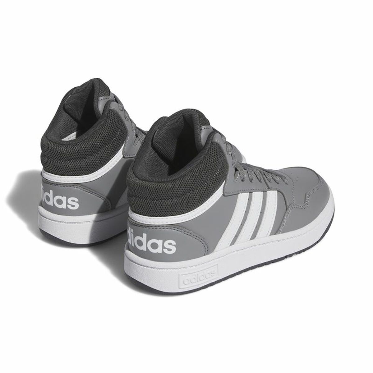 Sports Shoes for Kids Adidas Hoops 3.0 Mid Grey