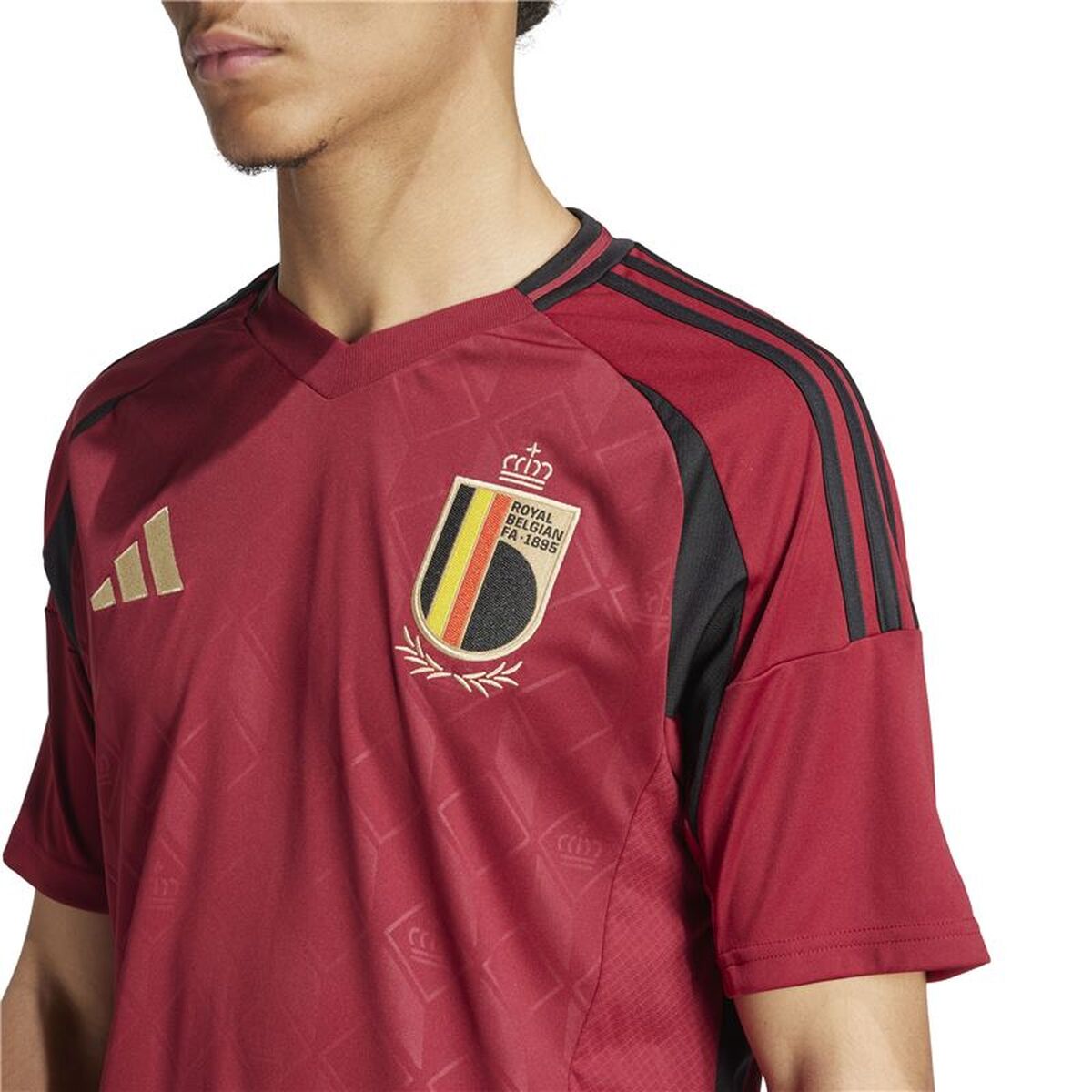 Men’s Short-sleeved Football Shirt Adidas Belgium 24/25 Home