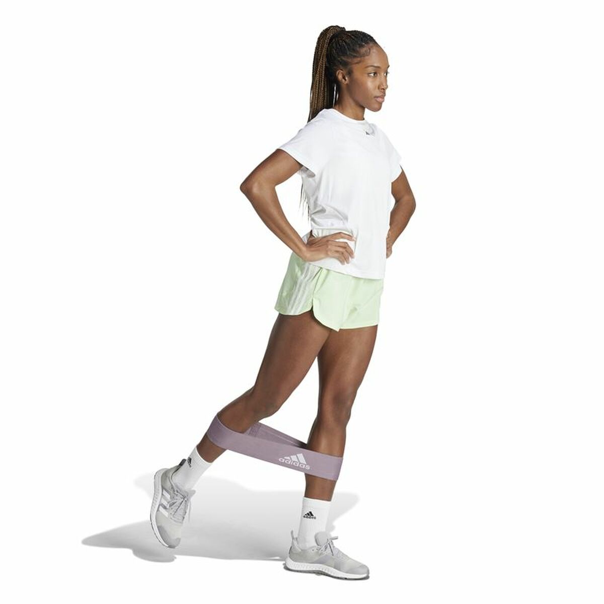 Sports Shorts Adidas Essentials Pacer Woven High Green Light Green