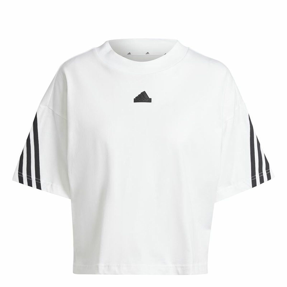 Womens Short Sleeve T-Shirt Adidas Future Icons 3 Bandas (S)