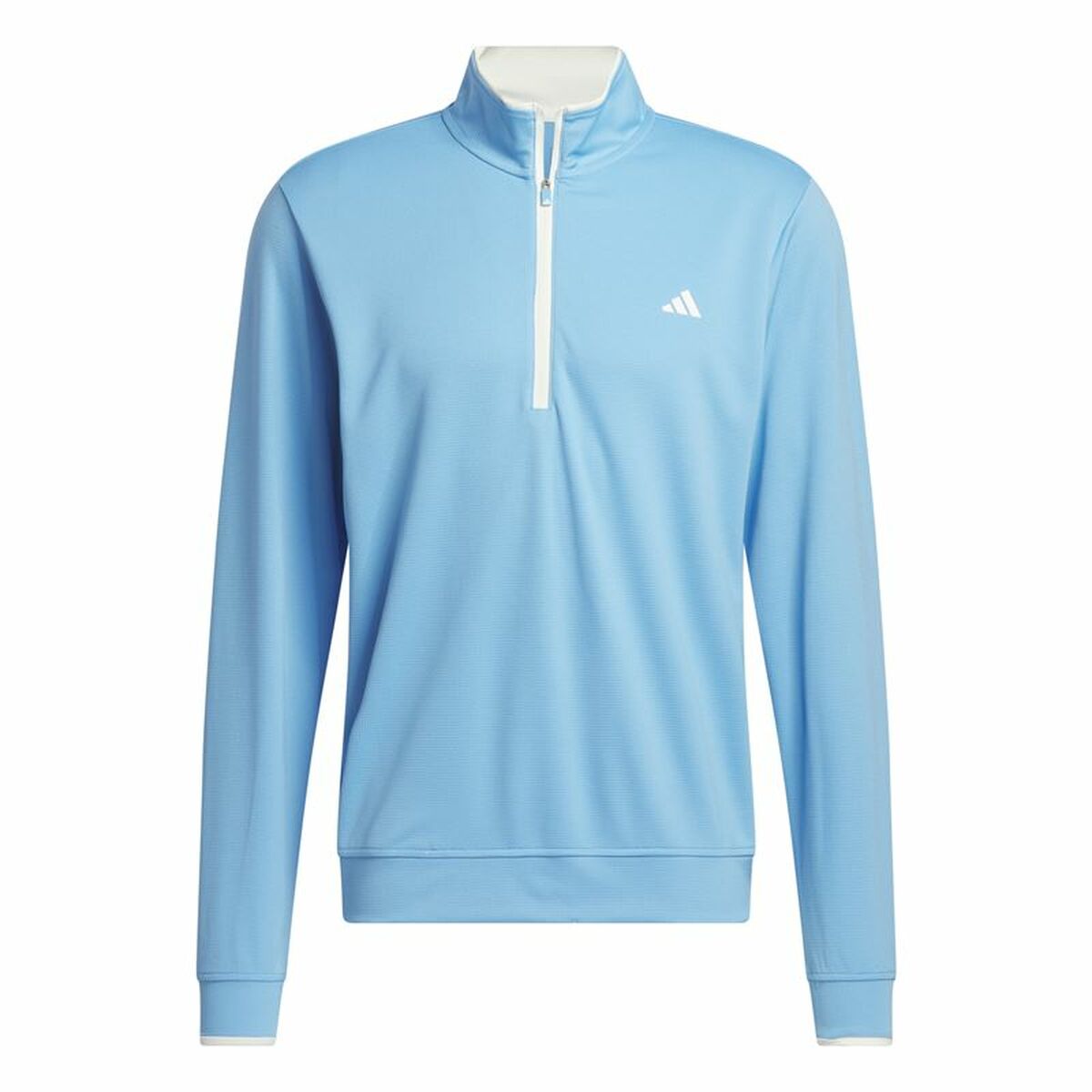 Mens Sweatshirt without Hood Adidas Lightweight Half-Zip Blue Water L