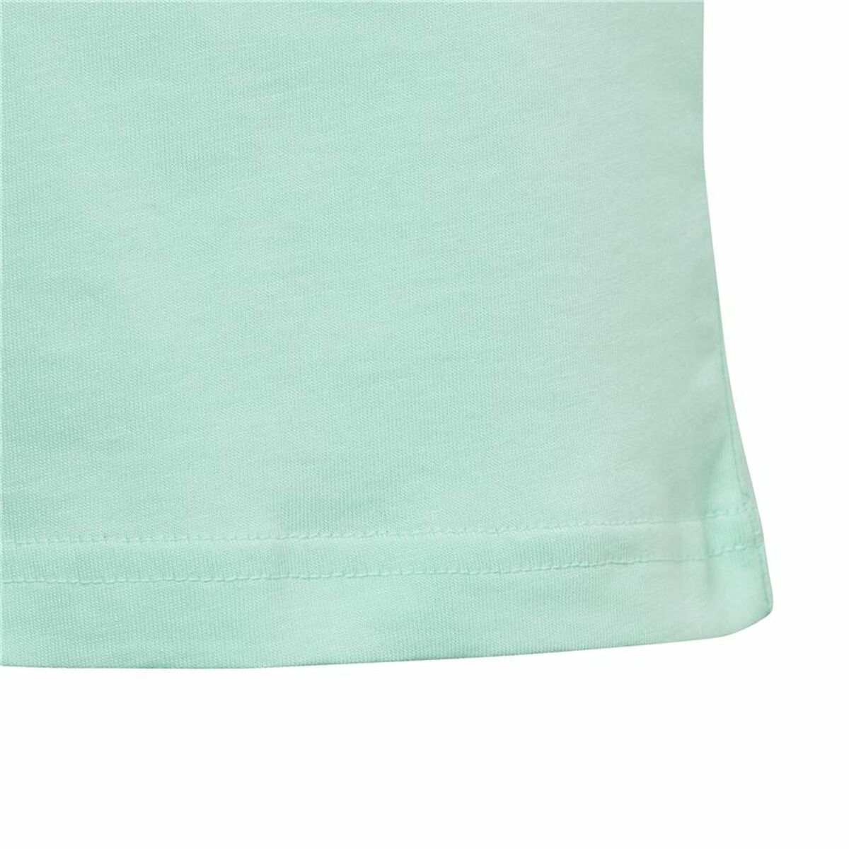 Child’s Short Sleeve T-Shirt Adidas Linear Logo Green Aquamarine