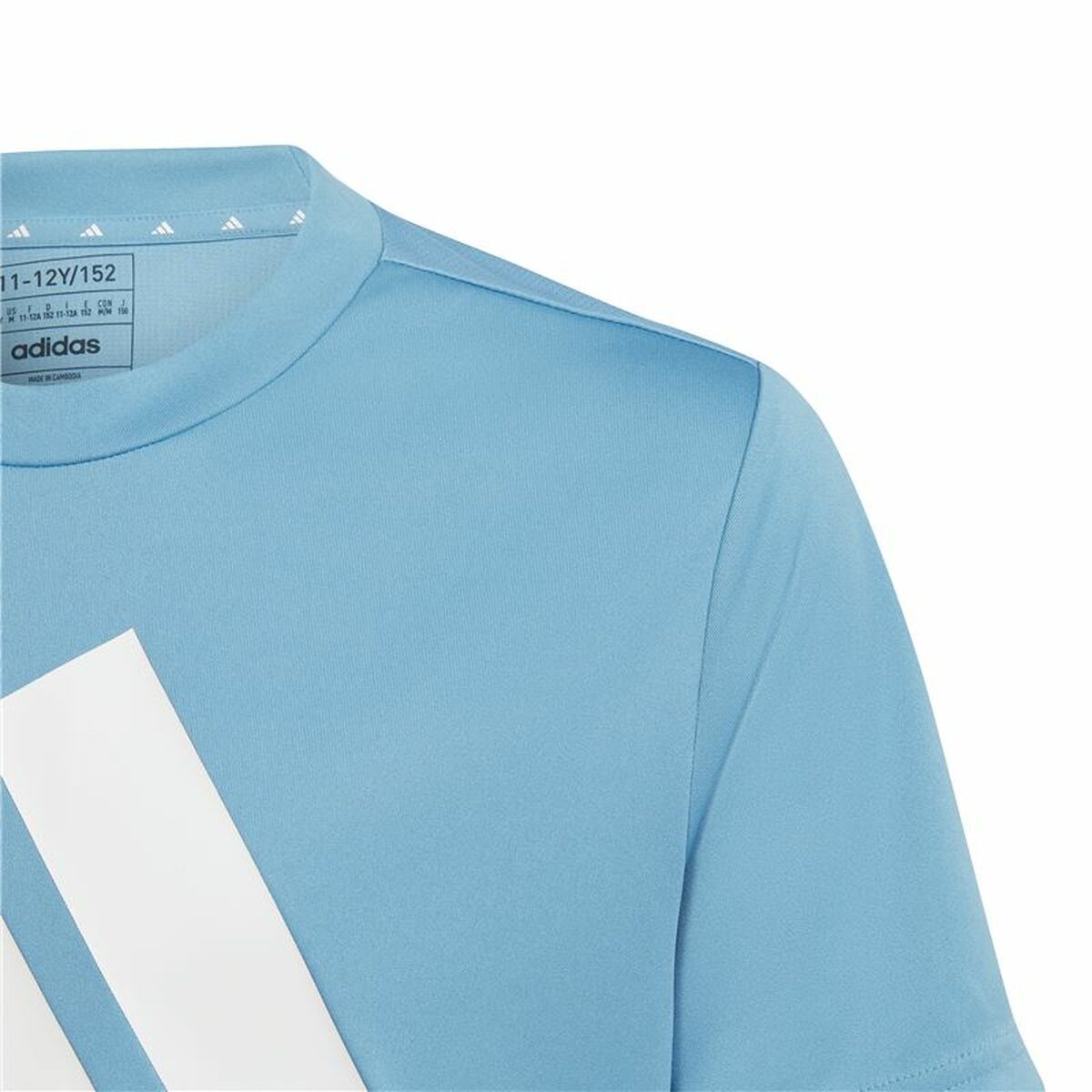 Child’s Short Sleeve T-Shirt Adidas Training Essentials Light Blue
