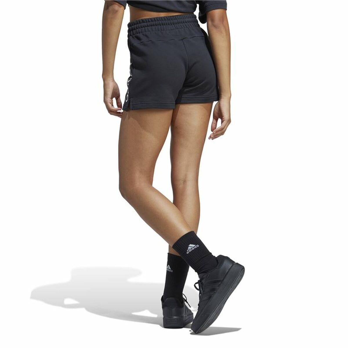 Long Sports Trousers Adidas Black Lady