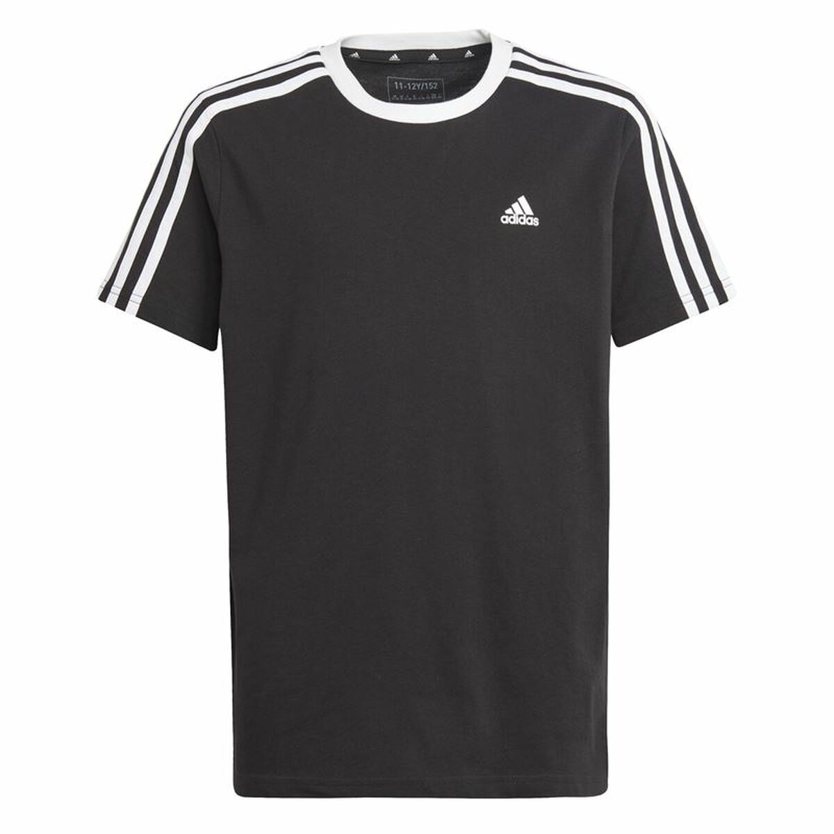 Child’s Short Sleeve T-Shirt Adidas Essentials Blue Black Child’s Short Sleeve T-Shirt Adidas Essentials Blue Black