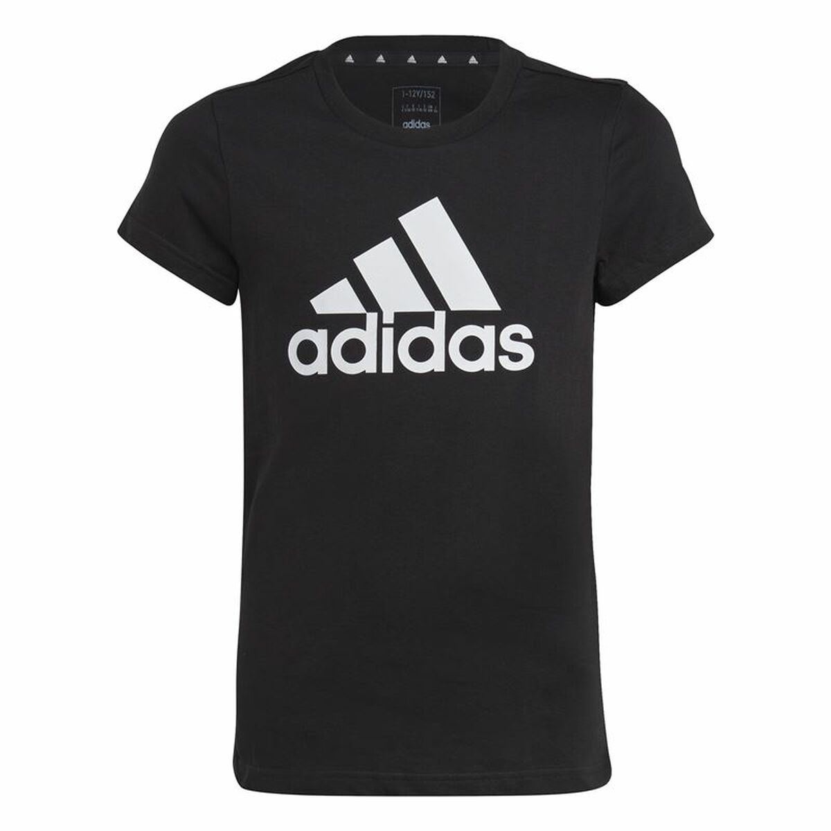 Child’s Short Sleeve T-Shirt Adidas Essentials Black
