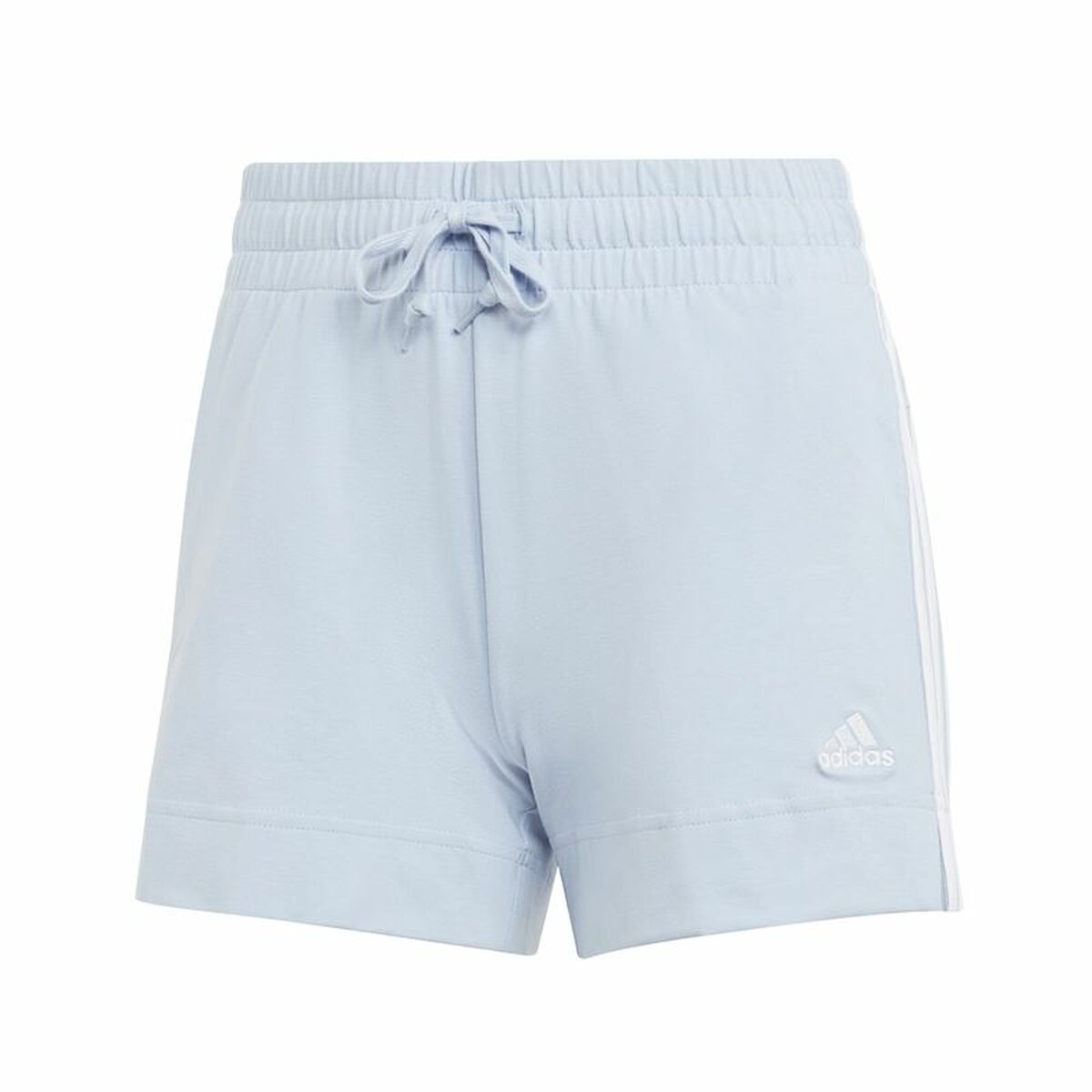 Sports Shorts for Women Adidas 3 Stripes Sj Light Blue Sports Shorts for Women Adidas 3 Stripes Sj Light Blue