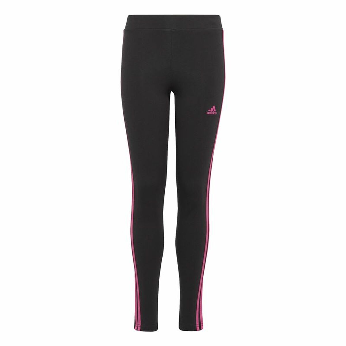 Sports Leggings Adidas 3 Stripes Black
