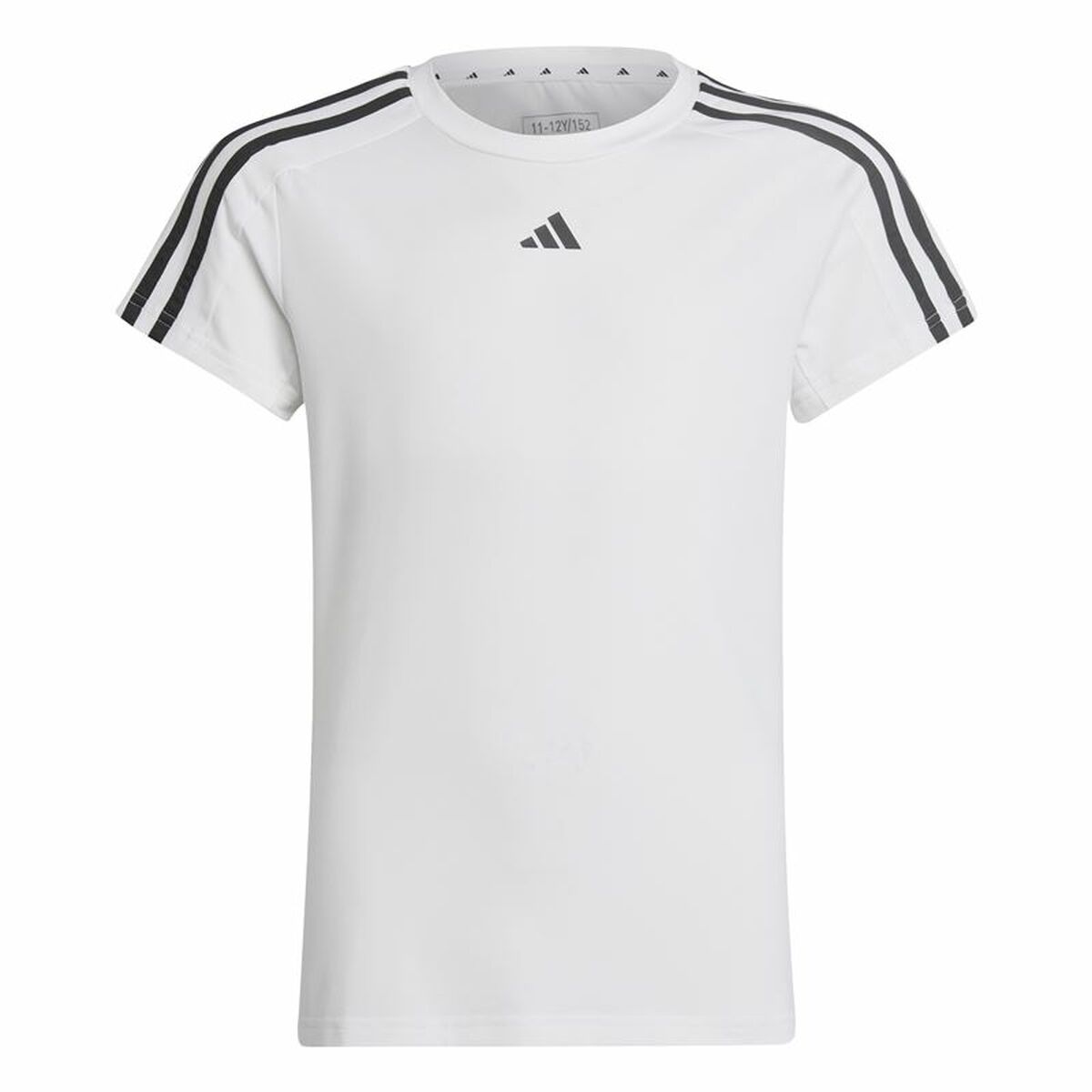 Unisex Short Sleeve T-Shirt Adidas Training Essentials 3S White Unisex Short Sleeve T-Shirt Adidas Training Essentials 3S White