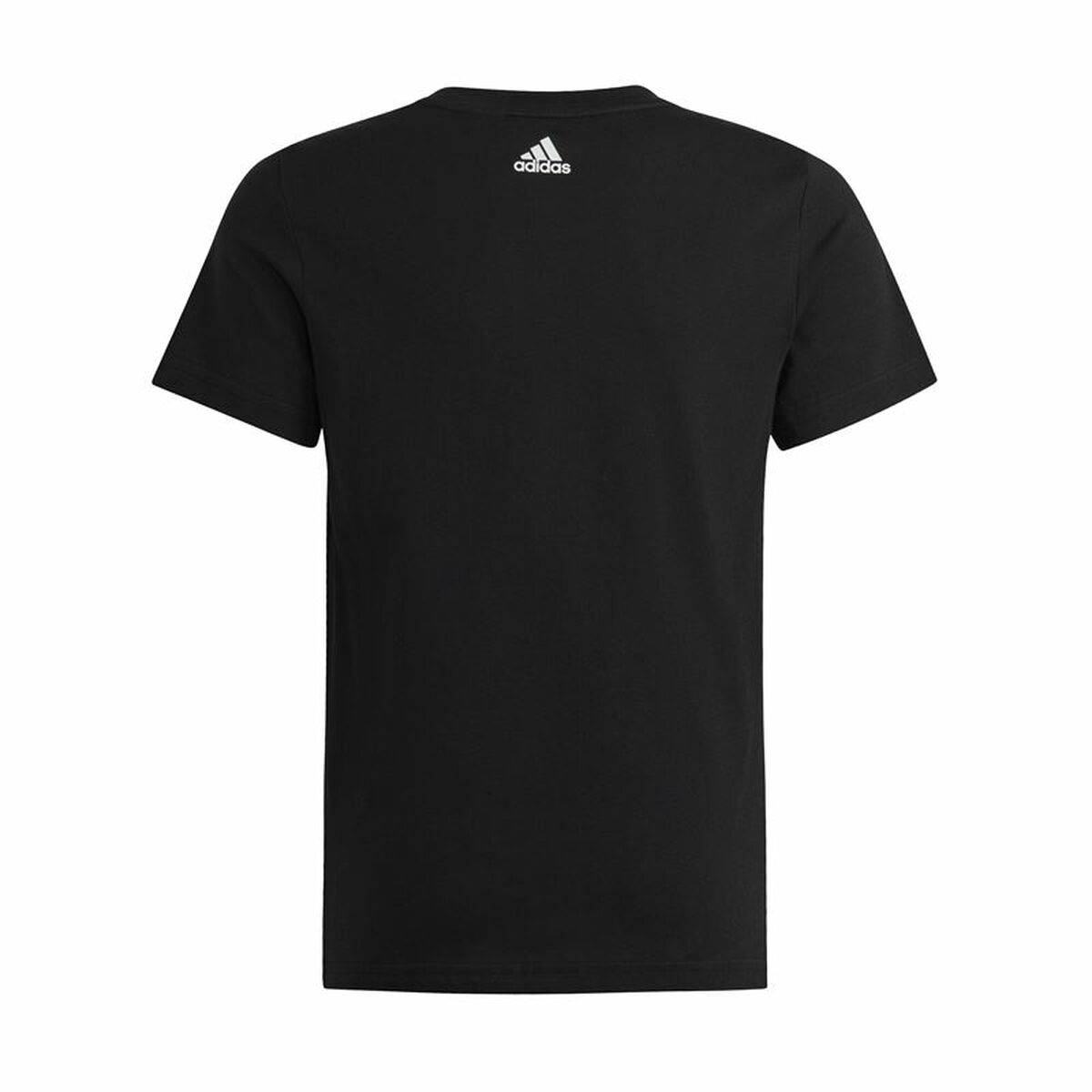 Child’s Short Sleeve T-Shirt Adidas Essentils Logo Linear Black
