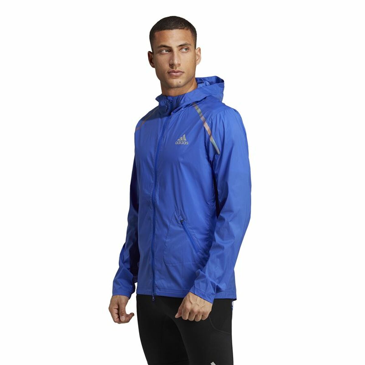 Men’s Sports Jacket Adidas Marathon Blue (S)