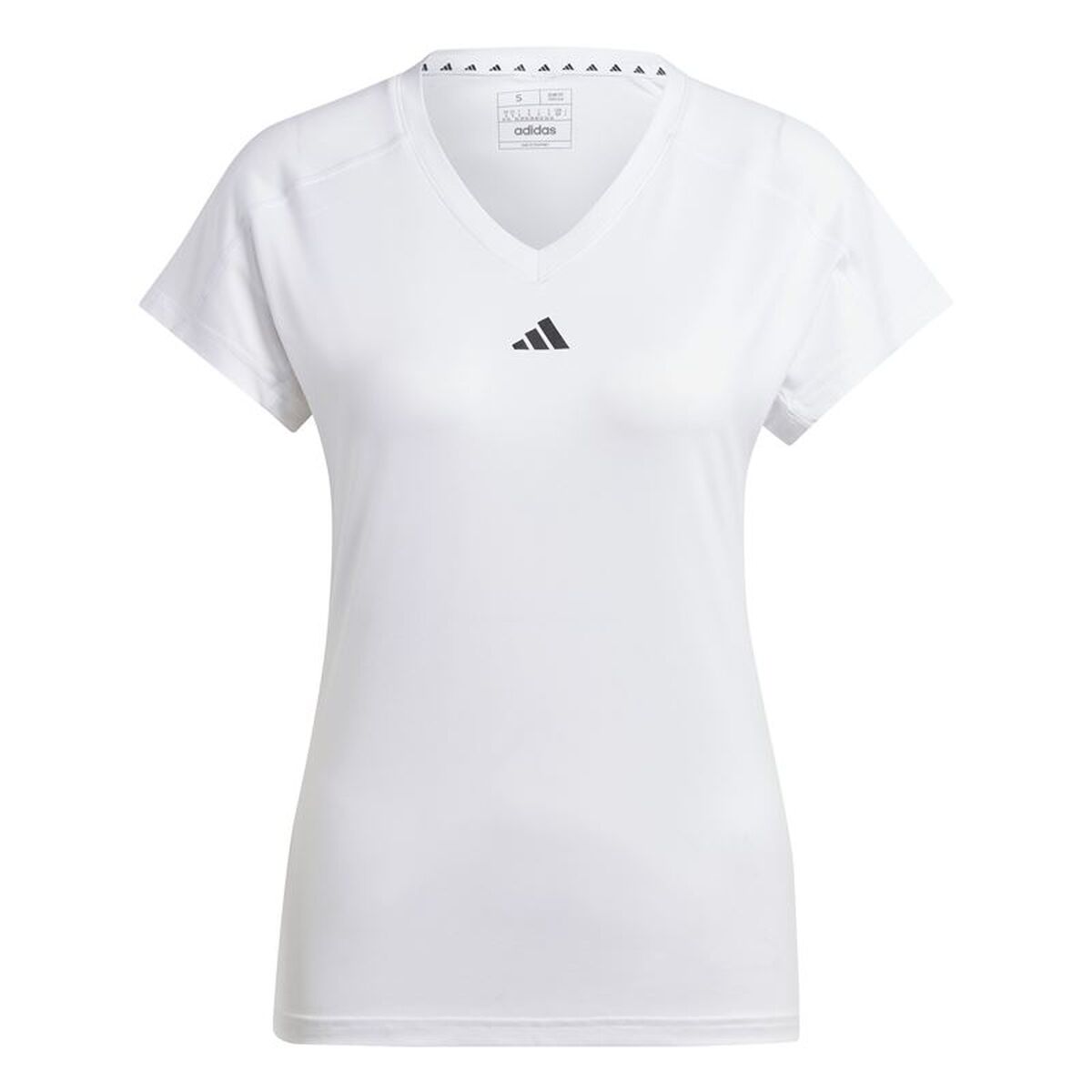 Women’s Short Sleeve T-Shirt Adidas Essentials Minimal White Fitness Women’s Short Sleeve T-Shirt Adidas Essentials Minimal White Fitness