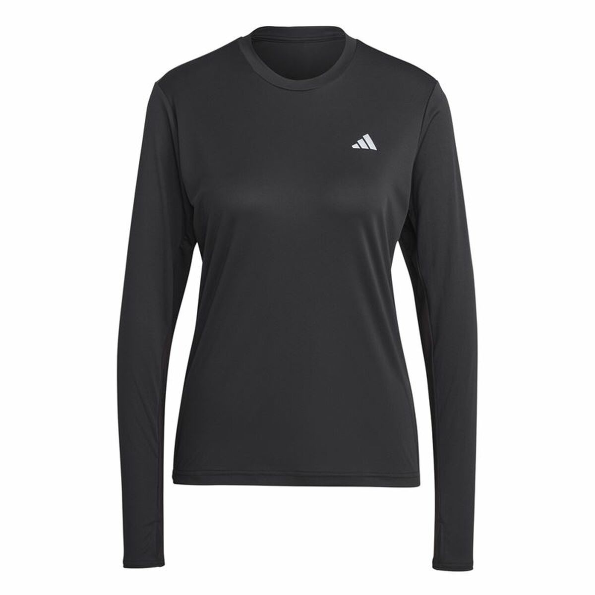 Women’s long sleeve T-shirt Adidas Run It Black Women’s long sleeve T-shirt Adidas Run It Black
