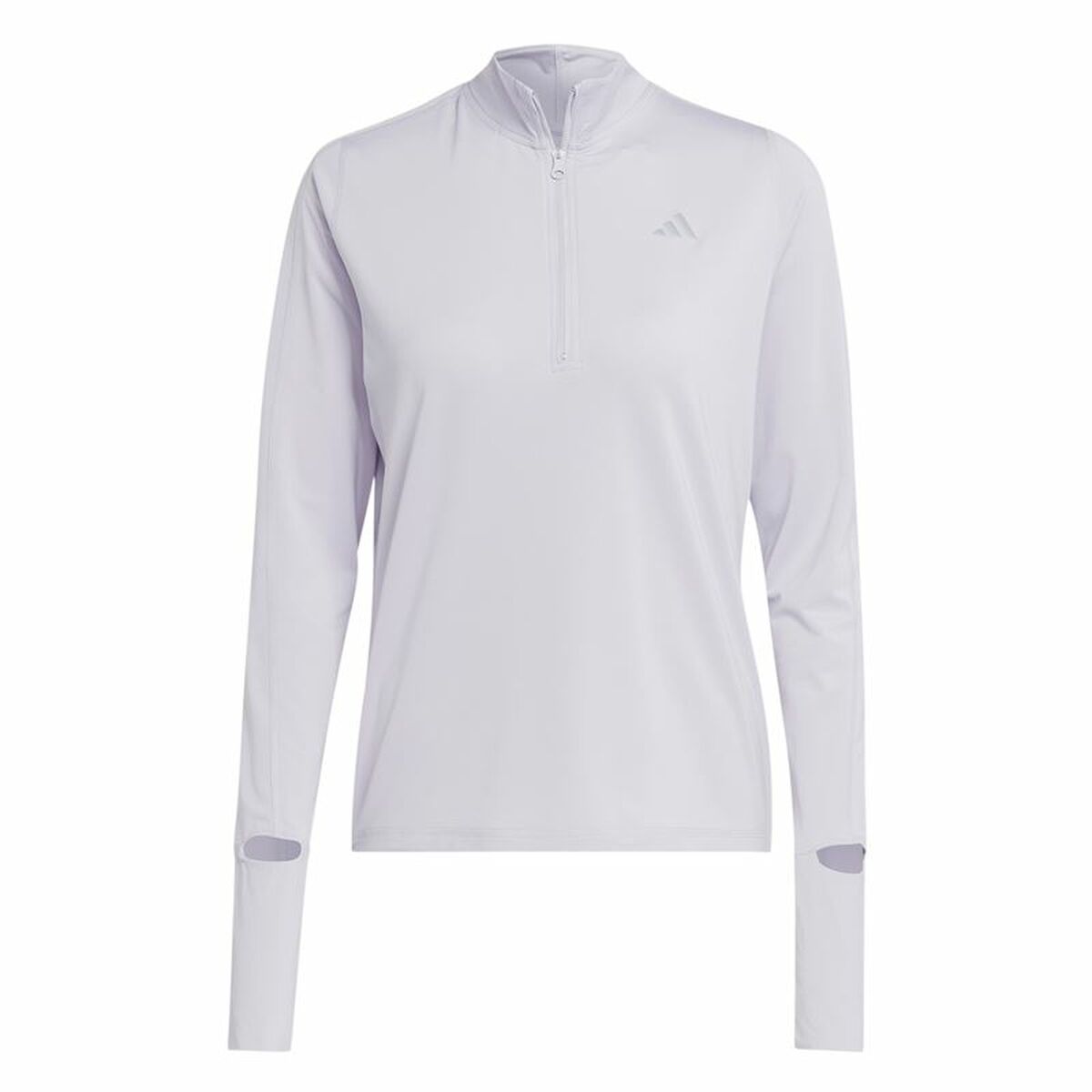 Women’s long sleeve T-shirt Adidas Fast 1/2 Zip Lilac Lavendar