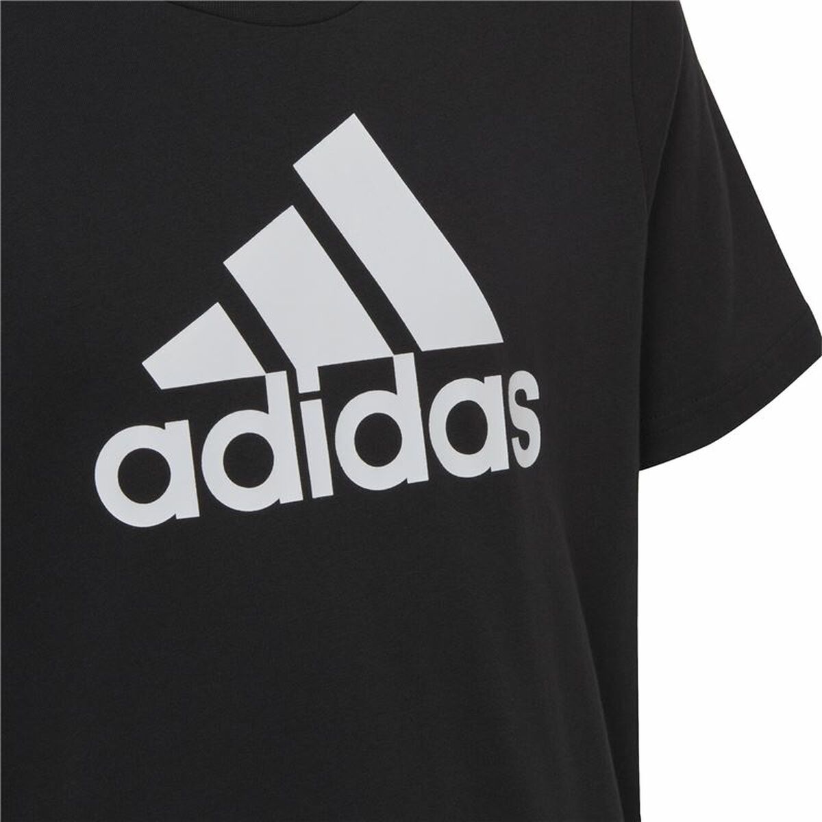 Child’s Short Sleeve T-Shirt Adidas Big Logo Black