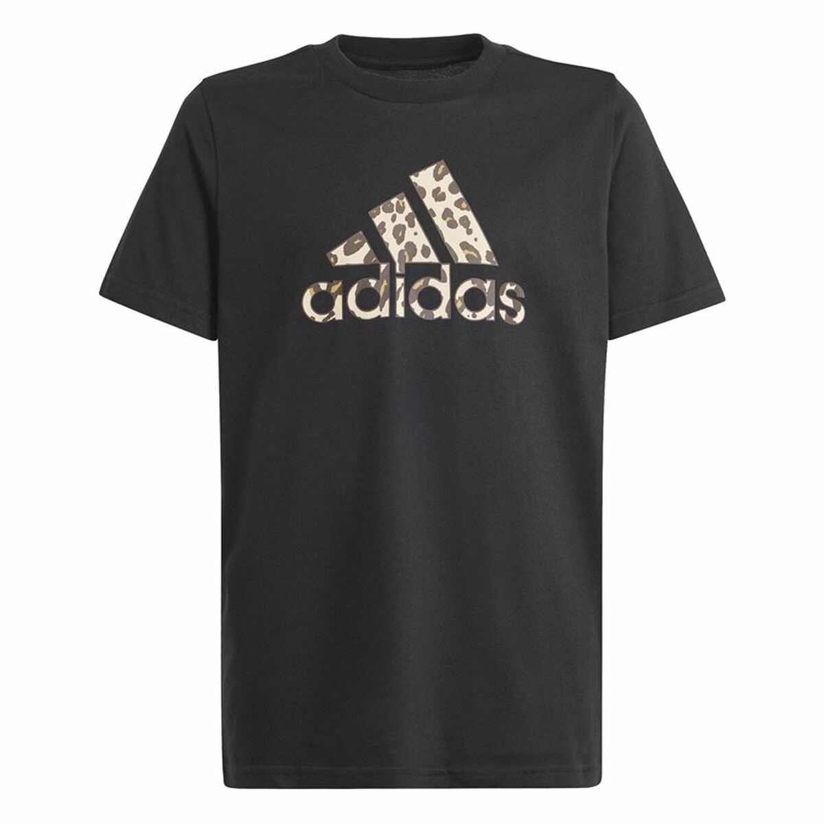 Child’s Short Sleeve T-Shirt Adidas Animal Black