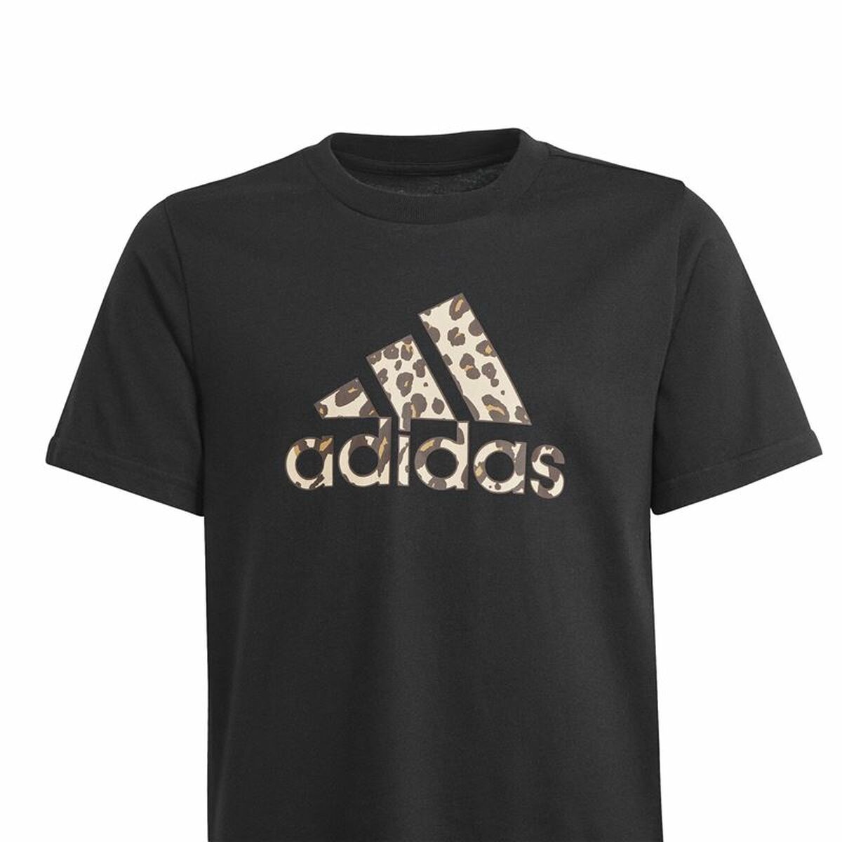 Child’s Short Sleeve T-Shirt Adidas Animal Black