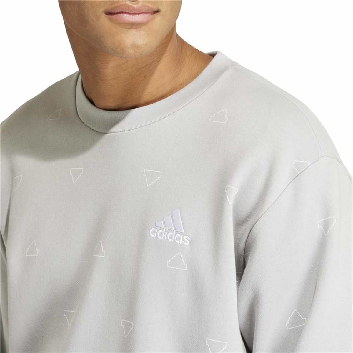 Mens Sweatshirt without Hood Adidas Mngrm Crw Fl L