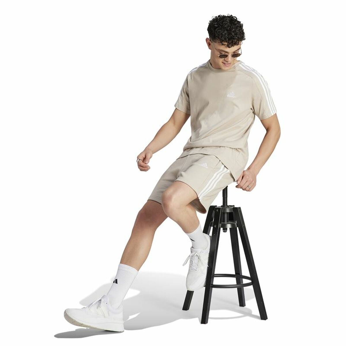 T-shirt Adidas 3S Sj Beige