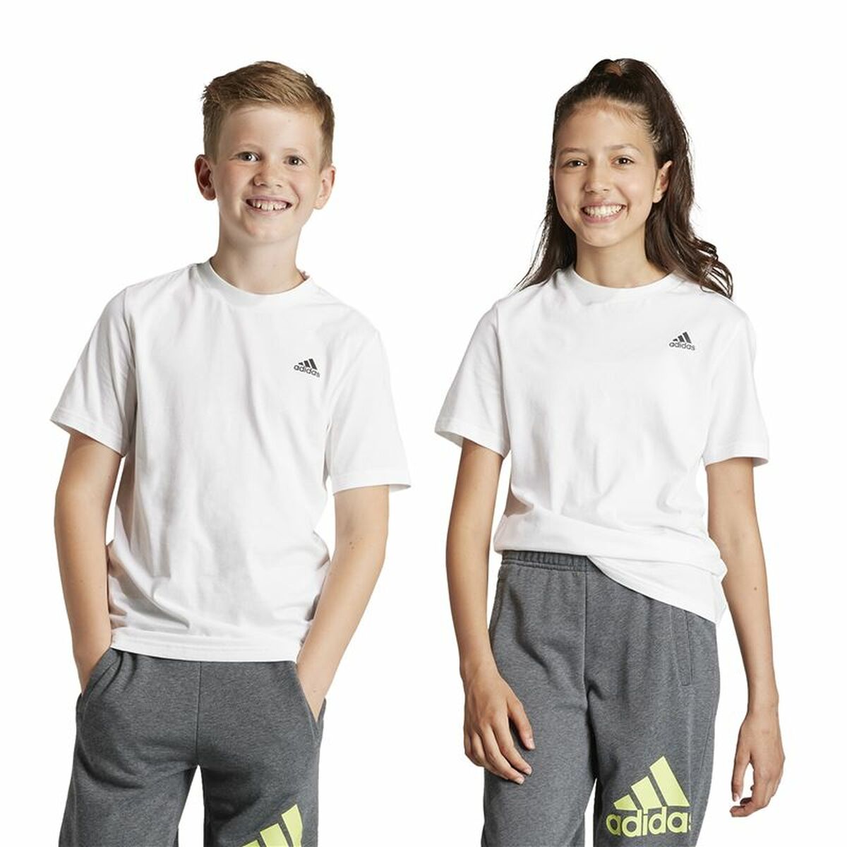 Child’s Short Sleeve T-Shirt Adidas U Sl White