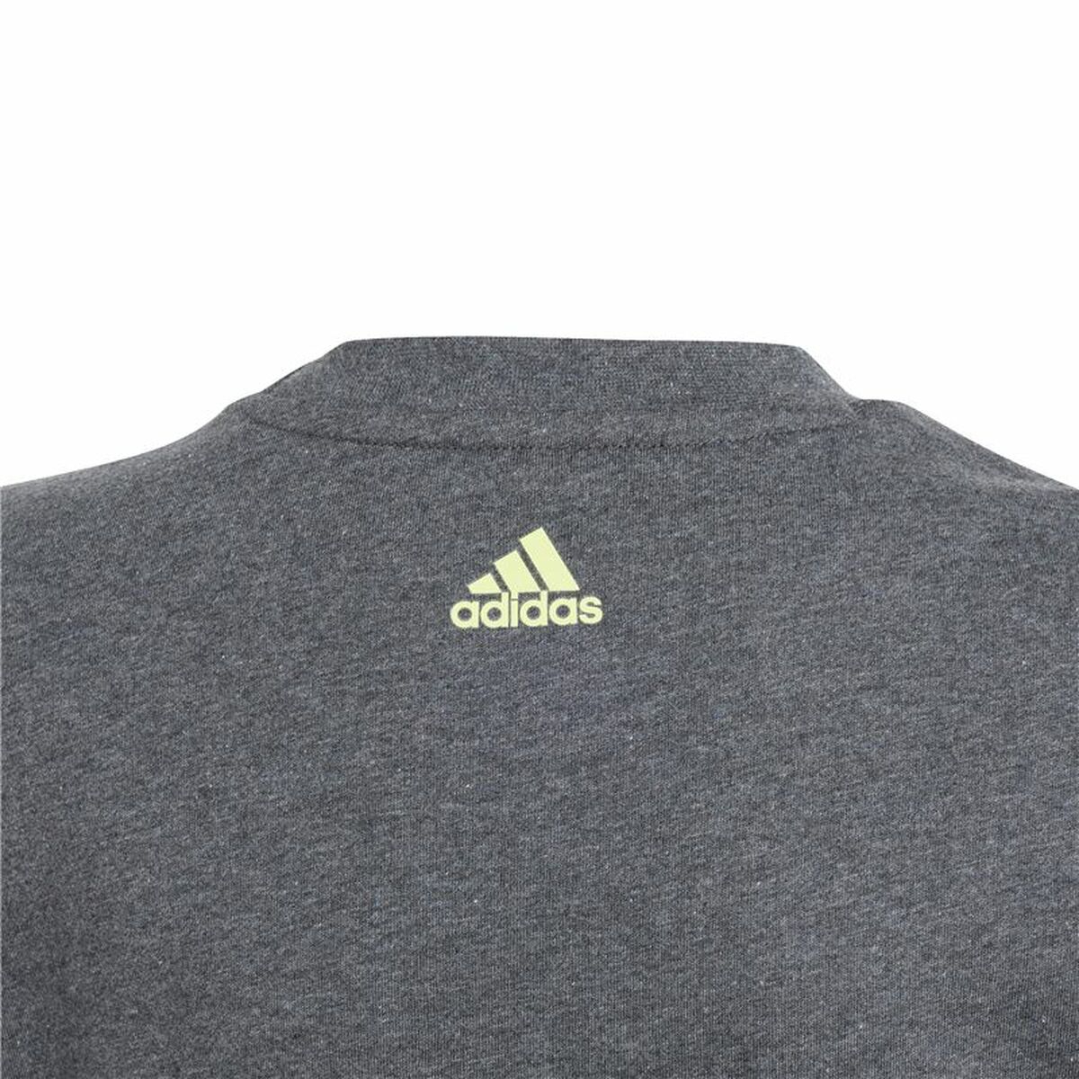 Child’s Short Sleeve T-Shirt Adidas Essentials Big Logo Grey