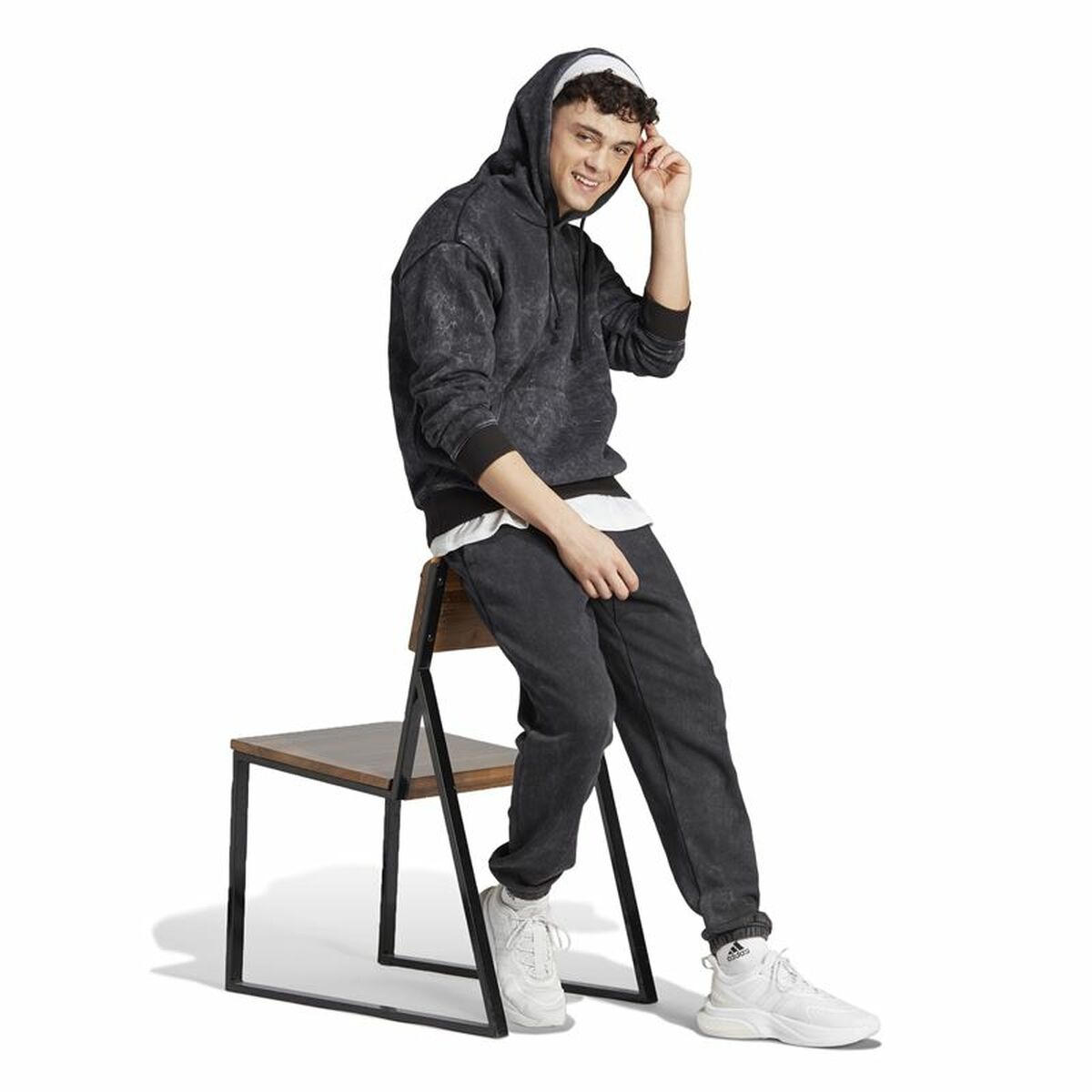 Menâs Hoodie Adidas IJ6929 Black