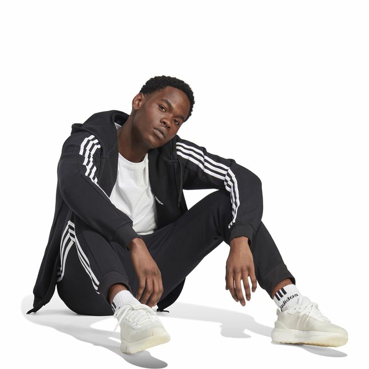 Long Sports Trousers Adidas Black Men