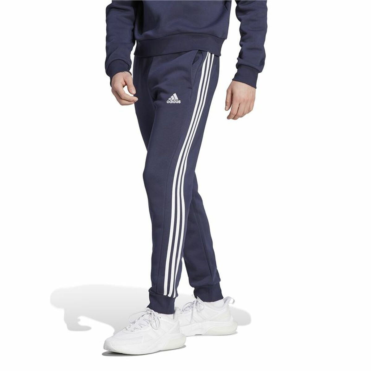 Long Sports Trousers Adidas 3S Fl Tc Pt Black Men