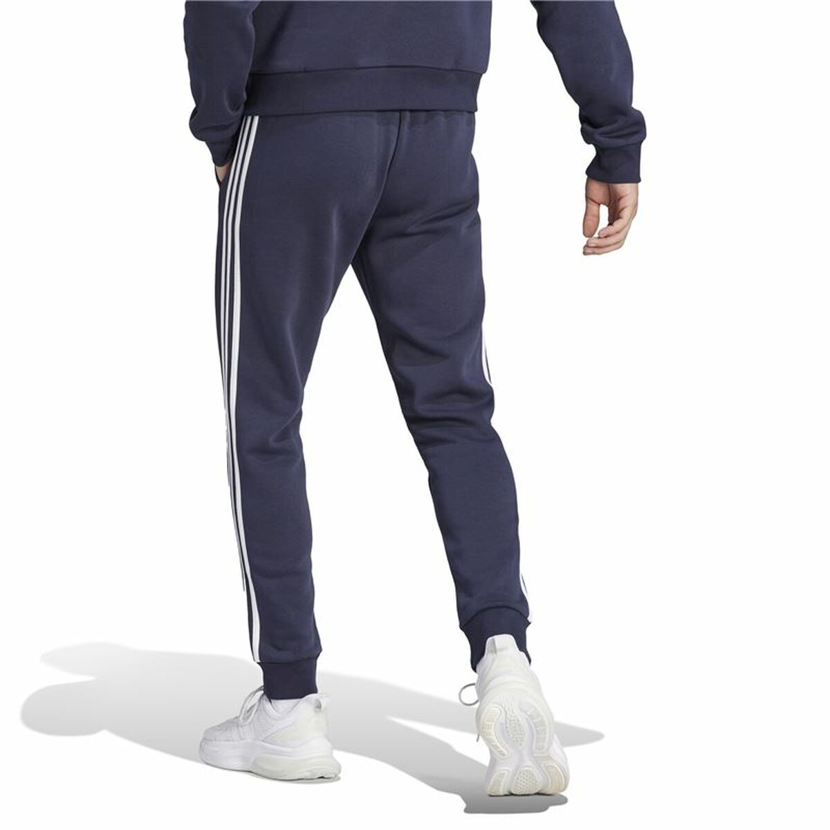 Long Sports Trousers Adidas 3S Fl Tc Pt Black Men