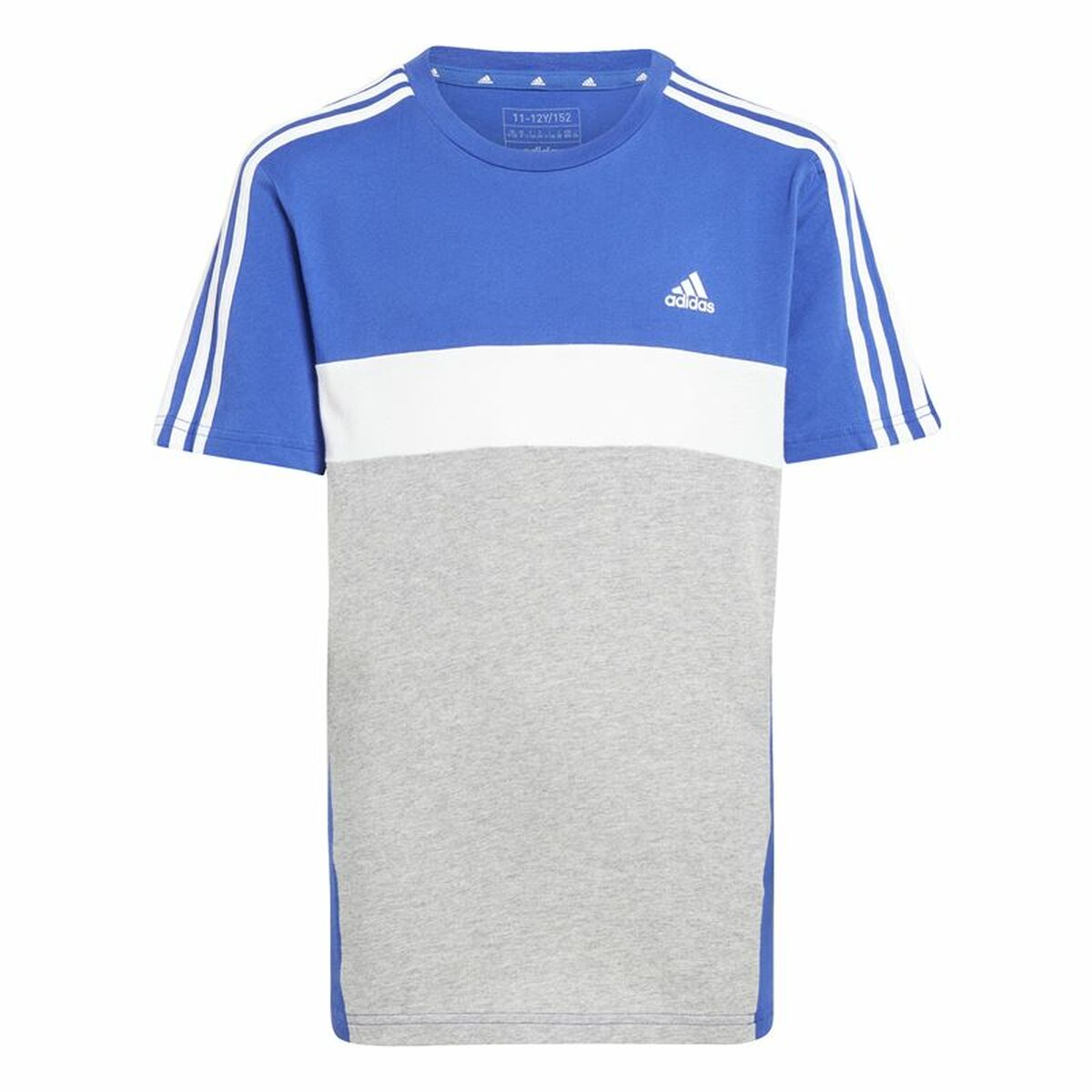 Child’s Short Sleeve T-Shirt Adidas 3S Tib Blue